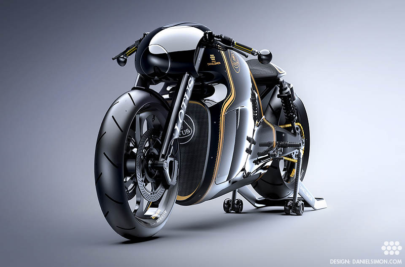 Illustration for article titled Gorgeous Lotus C-01 bike is half retro, half Tron, full awesome
